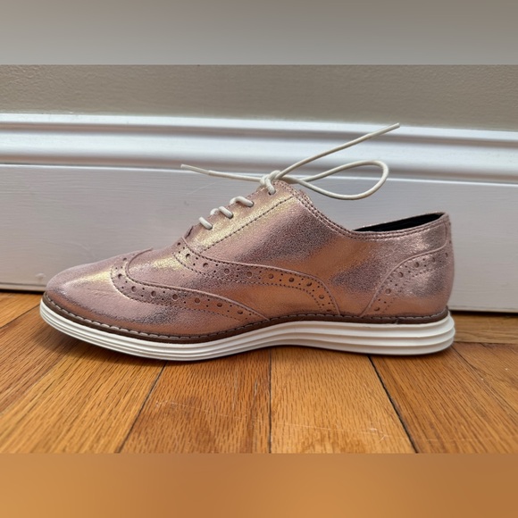Cole Haan OriginalGrand Wing Dusty Rose Glitter Oxford Shoes – Women’s Size 6.5 - Picture 6 of 14
